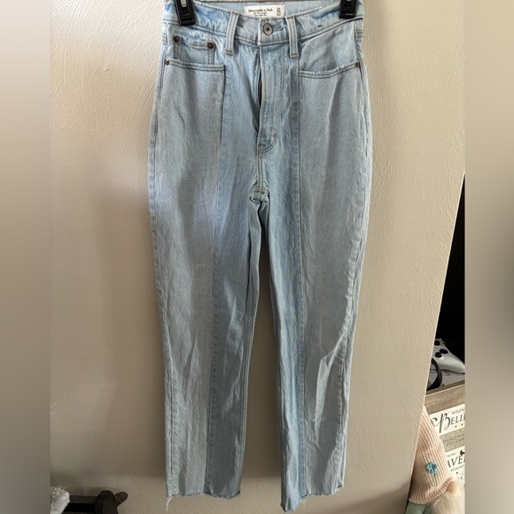 Abercrombie & Fitch Denim - Abercrombie & Fitch High Rise Light Blue Jeans